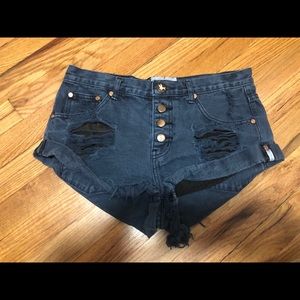 Dark denim One Teaspoon Bandits shorts
